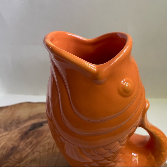 Bistro Brights Orange Koi “Glug, Glug” Gurgle Pitcher - Picture 2 of 6